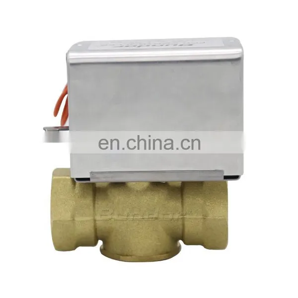 Bundor 1/2 Inch Brass PN16 DN15-25 Two Way Automatic Flow Control Ball Valves FCU Motorized Controller Valve photo-5