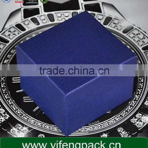 The Blue Square Lattice Paper Watch Box photo-2
