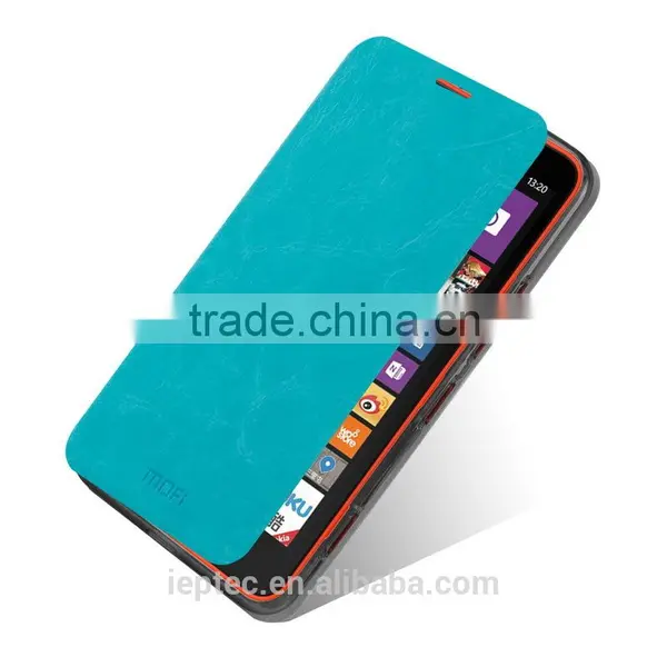 MOFi Wholesale PU Leather Mobile Phone Flip Cover Cases for Nokia Lumia 1320 photo-3