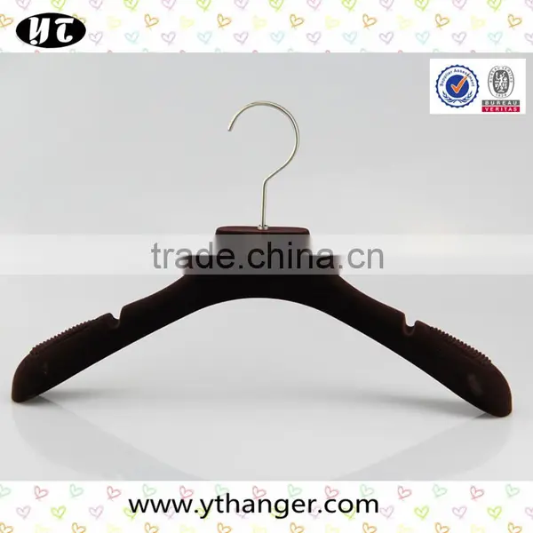 Black Plastic Hanger With Velvet Surface for Women photo-3