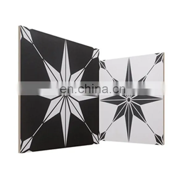 Nordic Black and White Geometric Floret Brick 300*300 Kitchen Bathroom Wall Brick photo-5