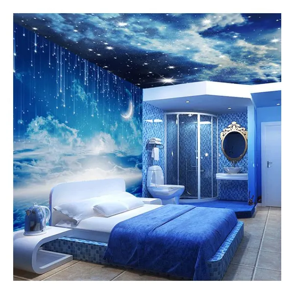 Custom 3D Wallpaper Hd Mural Background Blue Sky Wall Paper Scenery Wallpaper Mural Drop Ship photo-1