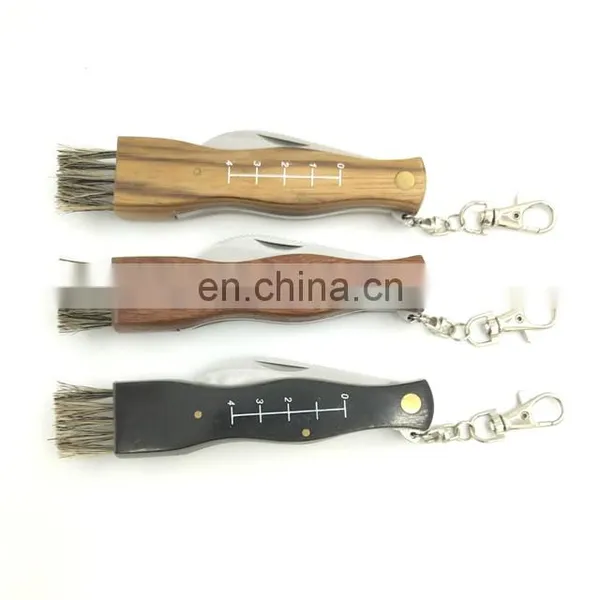 Wood Handle Stainless Steel Garden Tool Folding Mushroom Diggig Knife photo-2