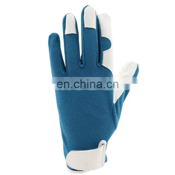 Wholesale Cheap Household Wear Resisting Sheepskin Leather Working Safety Gardening Gloves For Women photo-3