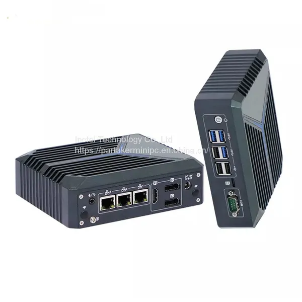 Fanless Mini PC 3 Intel I225-V 2.5G Lan J6412 1xHD 2xDP Switch Soft Router VPN Server ESXI Rugged Firewall Appliance photo-2