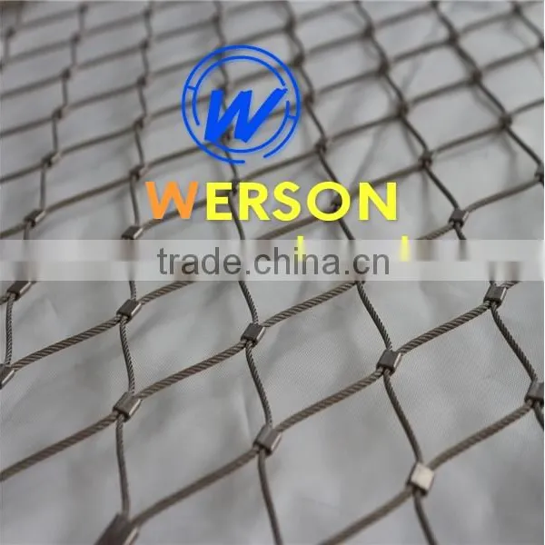 Diamond Rope Mesh and Ferrule Mesh,anti Bird Mesh,stainless Steel Wire Rope Mesh for Staircase | Generalmesh photo-5