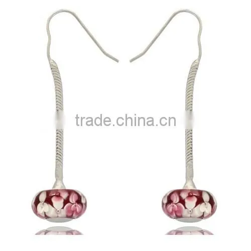 Handmade Crystal Shambhala Ball Dangle Earring Drop photo-4