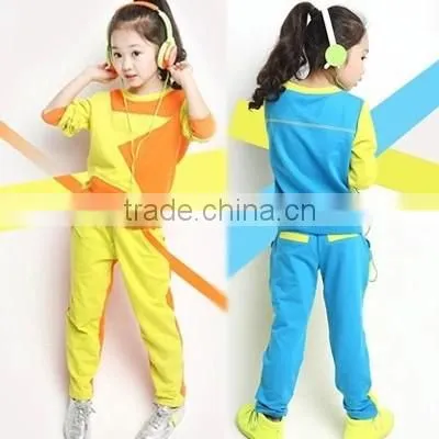 Children Sports Wear Plain T-Shirt and Sport Pants / Wholesale Clothing Made in China Jiangxi Nanchang Factory photo-2