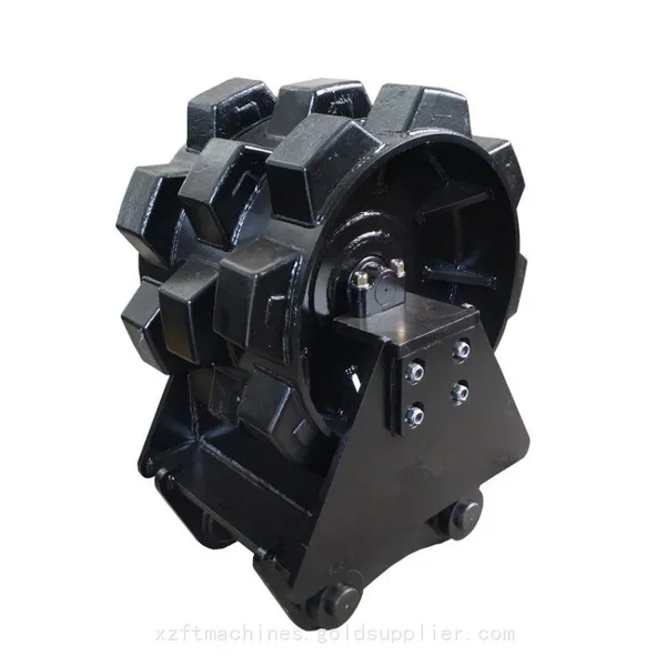 20 Ton Loading Capacity Excavator Compactor Wheel Construction Machinery Attachment