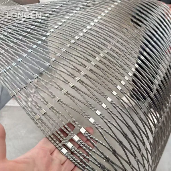 Stainless Steel Flexible Wire Rope Mesh Ferrule Stainless Steel Rope Mesh
