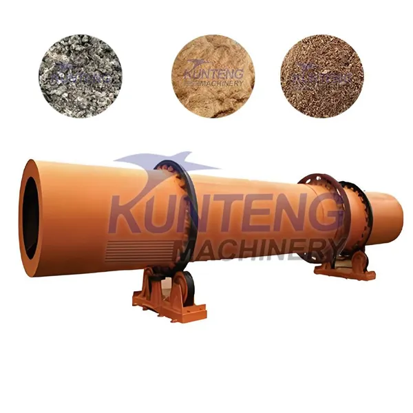 Automatic Quail Manure Chicken Manure Mineral Powder Cassava Residue Drum Dryer EPC