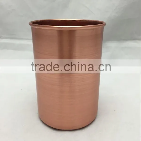 2016 Hot 16oz /450ml 304# Stainless Steel Matt Copper Plated Candle Cup, Metal Candle Jar photo-2