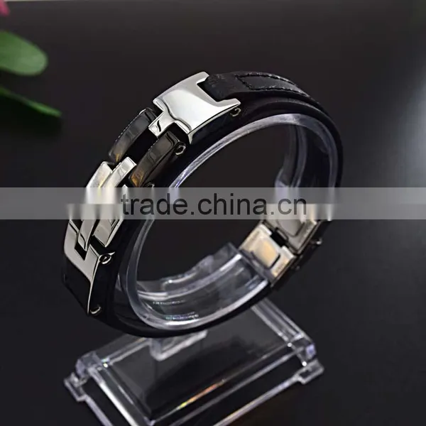 China Jewelry Wholesales Leather Fashion Bracelet photo-5