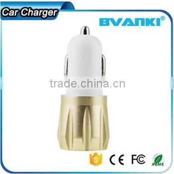 Promotional Wireless 5V 2.1A Mobile Aluminium Dual USB Car Charger for IPhone 6 | for Samsung Portable 12v Car Battery Charger photo-5