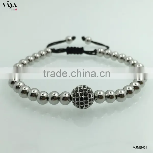 2016 The Best Selling Chinese Knot Beads Bracelet With 316L Stainless Steel Bracelet Jewelry Gifts for Women photo-2