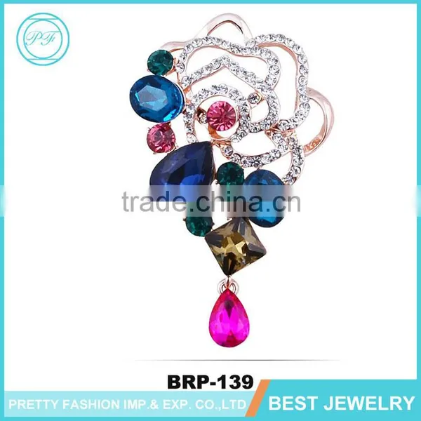Latest Luxury Style Rhinestone Butterfly Brooch For Clothes Decoration photo-5