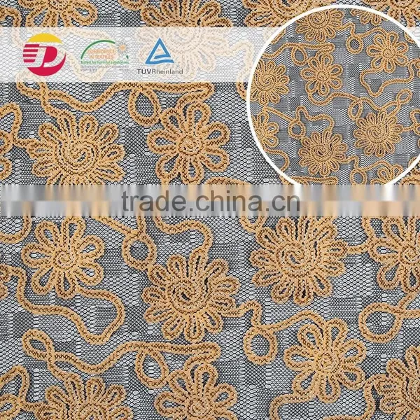 Wholesale Cheap Guipure White Cotton Lace Embroidery Beautiful Fabric Samples of Lace for Dress photo-3