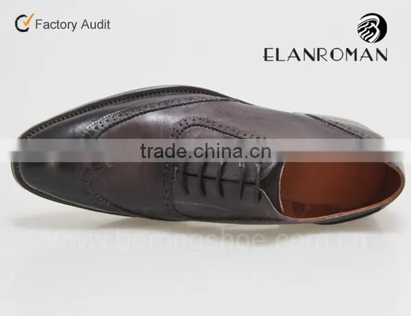 Business Men Wingtip Shoes Classical Brogue Shoes Men photo-3