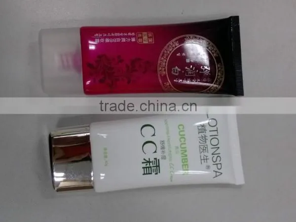 Plastic Packaging Oval Cosmetic Make up bb Cream Tube Silvery Cap photo-5
