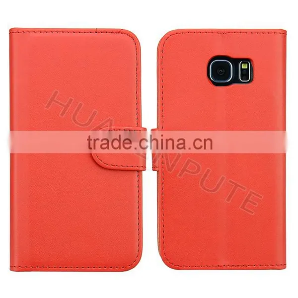 New! Flip PU Wallet Leather Case Cover For Samsung Galaxy S6 Edge Wallet Leather Case photo-6