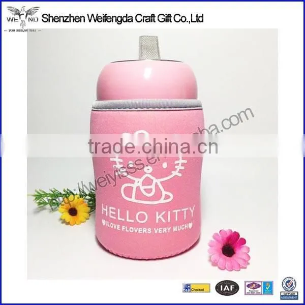 2015 new design promotion pretty neoprene cup holder for child