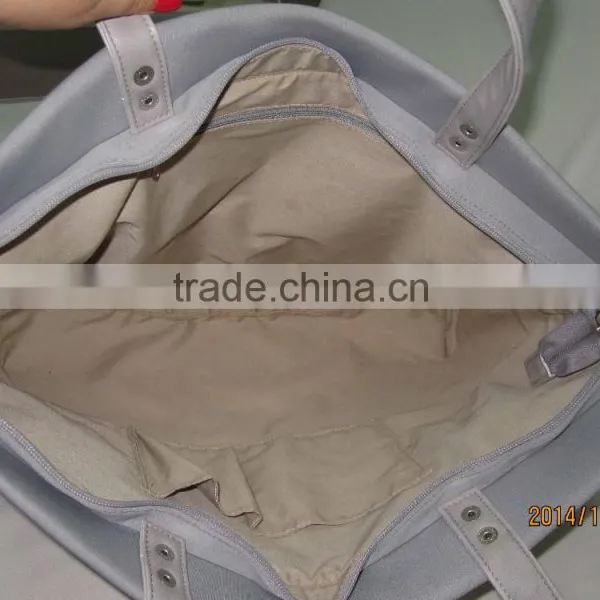 2015 Fashion PU Handle Neoprene Lady Bag photo-2