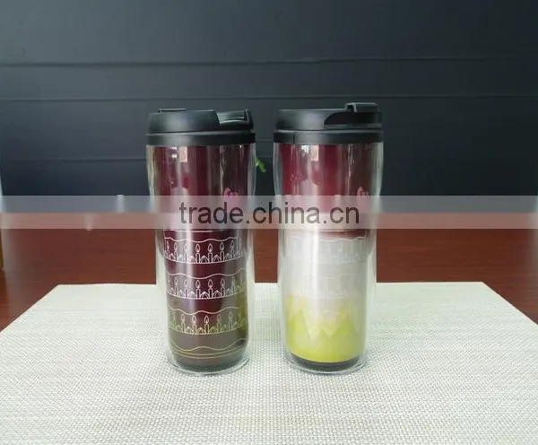 Popular Promotional Gift PP and PS Color Changing Magic Travel Tumbler photo-3