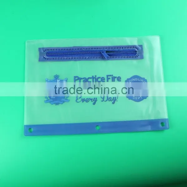 School Stationery Pvc Plastic Zipper Bag, Zipper Document Bag, Pvc Plastic Pencil Bag With Zip Lock photo-2