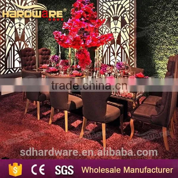 Glass Top Banquet Table Crystal Chandelier Pendant Wedding Table photo-6
