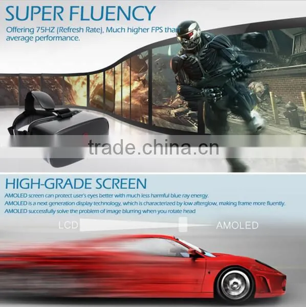 OEM E2 2BG/8GB Virtual Reality Glasses VR Video Game 1080P AMOLED Screen Head Tracking 75HZ API VR Games for PC photo-6