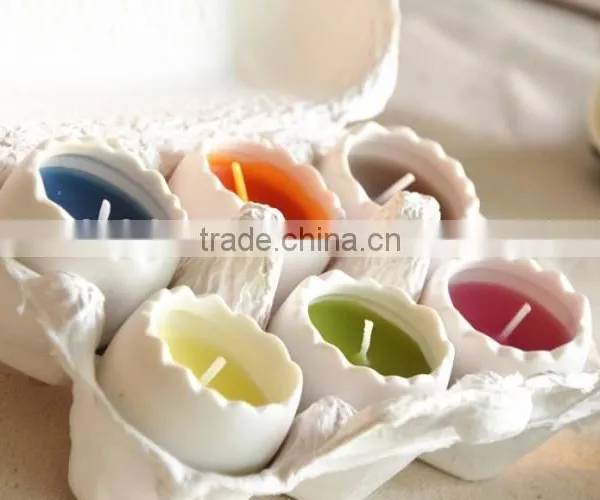 2014 New Arrival Ceramic Scented Candle/ Egg Shape Candle/ Egg Shape Candle Set
