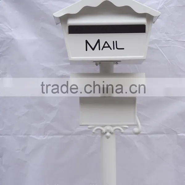 Foshan JHC-1023B Post Mounted Aluminum Mailbox/Decorative Letterbox/House Design Standing Postbox For Garden photo-5