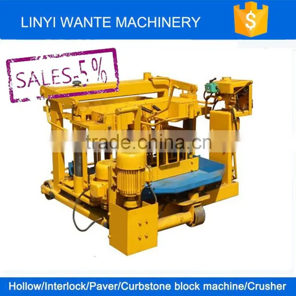 QT40-3 Manual Hand Press Brick Making Machine,manual Vibrating Concrete Block Machine photo-3