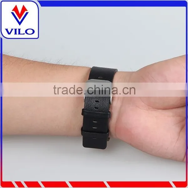 Genuine Leather Replacement Watch Strap Wrist Band+Metal Frame For Fitbit Blaze photo-6