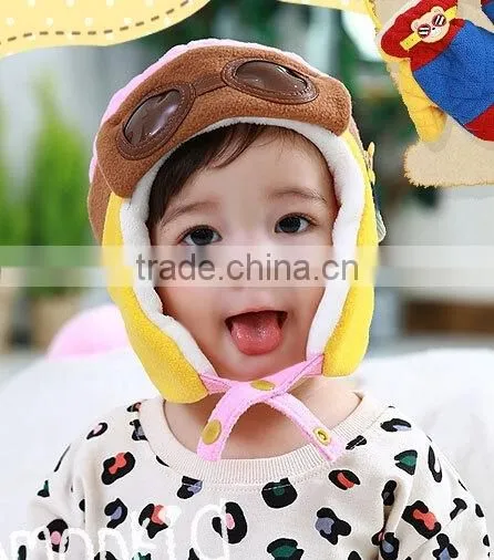 Plush Children's Hat ,Head Warmer, Pilot Hat,Ball Set, Hat Plane Pattern ,Pattern photo-5