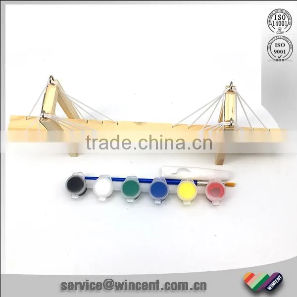 Wooden Suspension Bridge Puzzle Physics School Toy photo-2