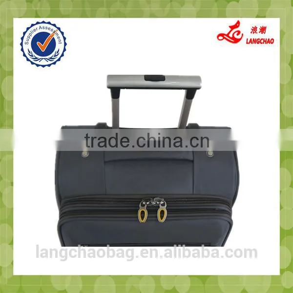 Durable 600D High Quality Real Push Trolley 4 Wheels Trolley Luggage Bag photo-5