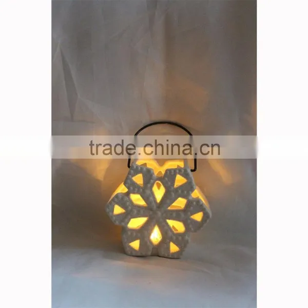 White Ceramic Owl Shaped Tealight Candle Holder photo-3
