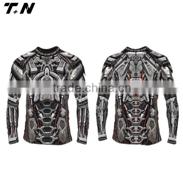 Popular Fitness Blank Compression Jersey for Men photo-4