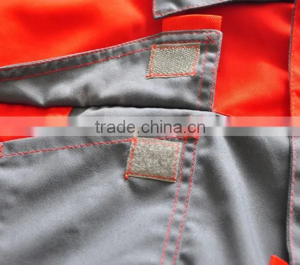 2014 Wholesale New High Quality Fashion Long Sleeves With Bib Pants European Labour Working Workwear photo-5