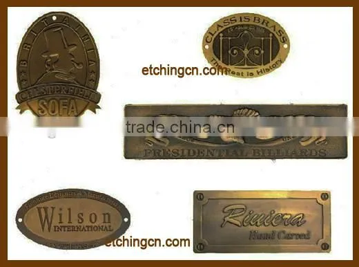 Metal Nameplate 3d Nameplate Hanging Nameplate Self Adhesive Metal Nameplates