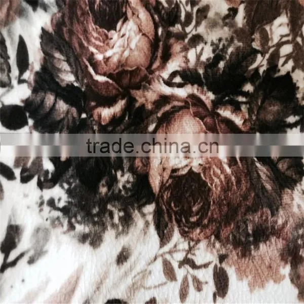 Velboa Fleece Printed Velvet With Burnout Design photo-5