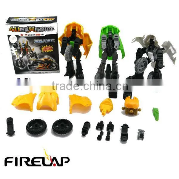 Robort Motorbike Plasctic DIY Toy Transformer Toys photo-5