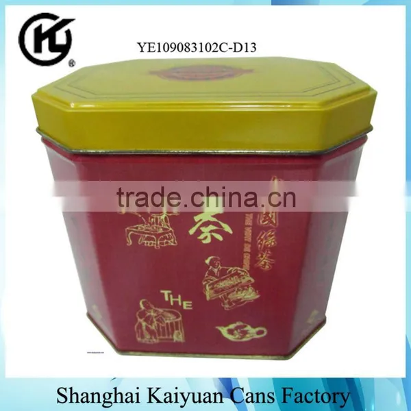 High Quality Octagon Food Tea Mooncake Gift Tin Can Box photo-4