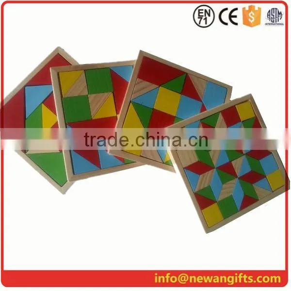 Wholesaler Colorful Interesting Wooden Tangram Puzzle,wooden Jigsaw Puzzle