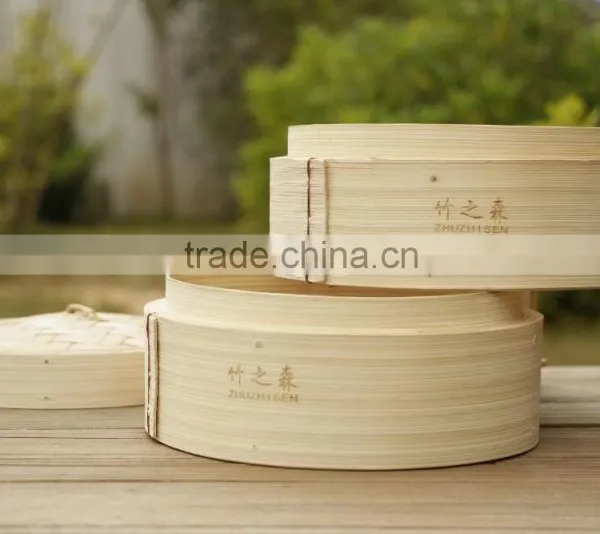Top Grade Handmade Cooking Utensils Hot Stamped Kitchenware Bamboo Steamer photo-5