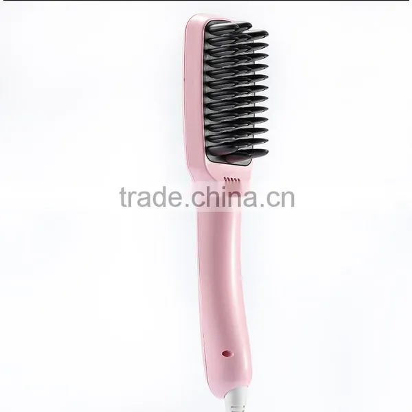 Digital Electric Hair Straightener Brush Comb Detangling Straightening Irons Hair Brush EU/ US/ UK Plug photo-3