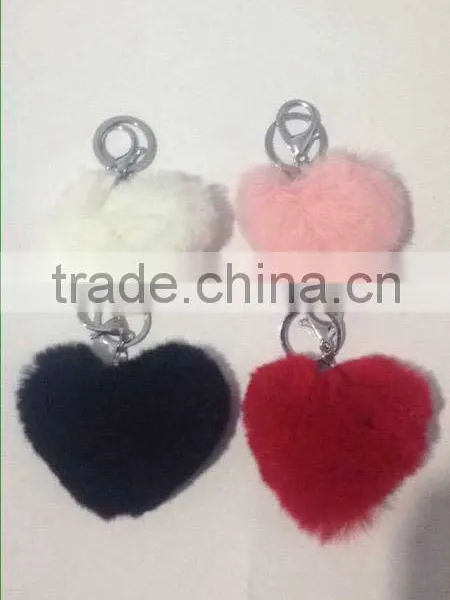 2016 Popular Sheap Heart-shaped Fur Pendant photo-6