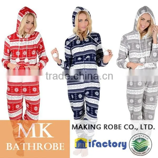 Adult Winter Fleece Footed Onesie Jumpsuit Pajama photo-6