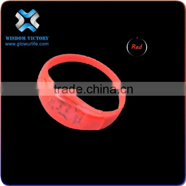 2016 Time-Limited Promotion Logo Customized Concert Bracelet LED,sound Activated Led Bracelet photo-5